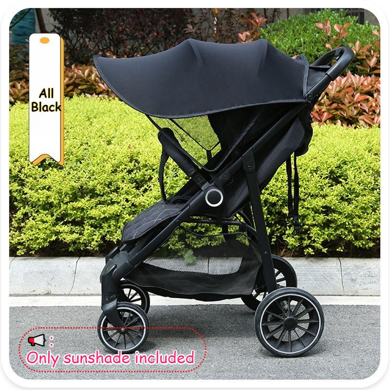 Universal Fit Stroller Sun Shade Umbrella UV Protection Baby Stroller Canopy For Infant Stroller Sun Cover Stroller Accessories