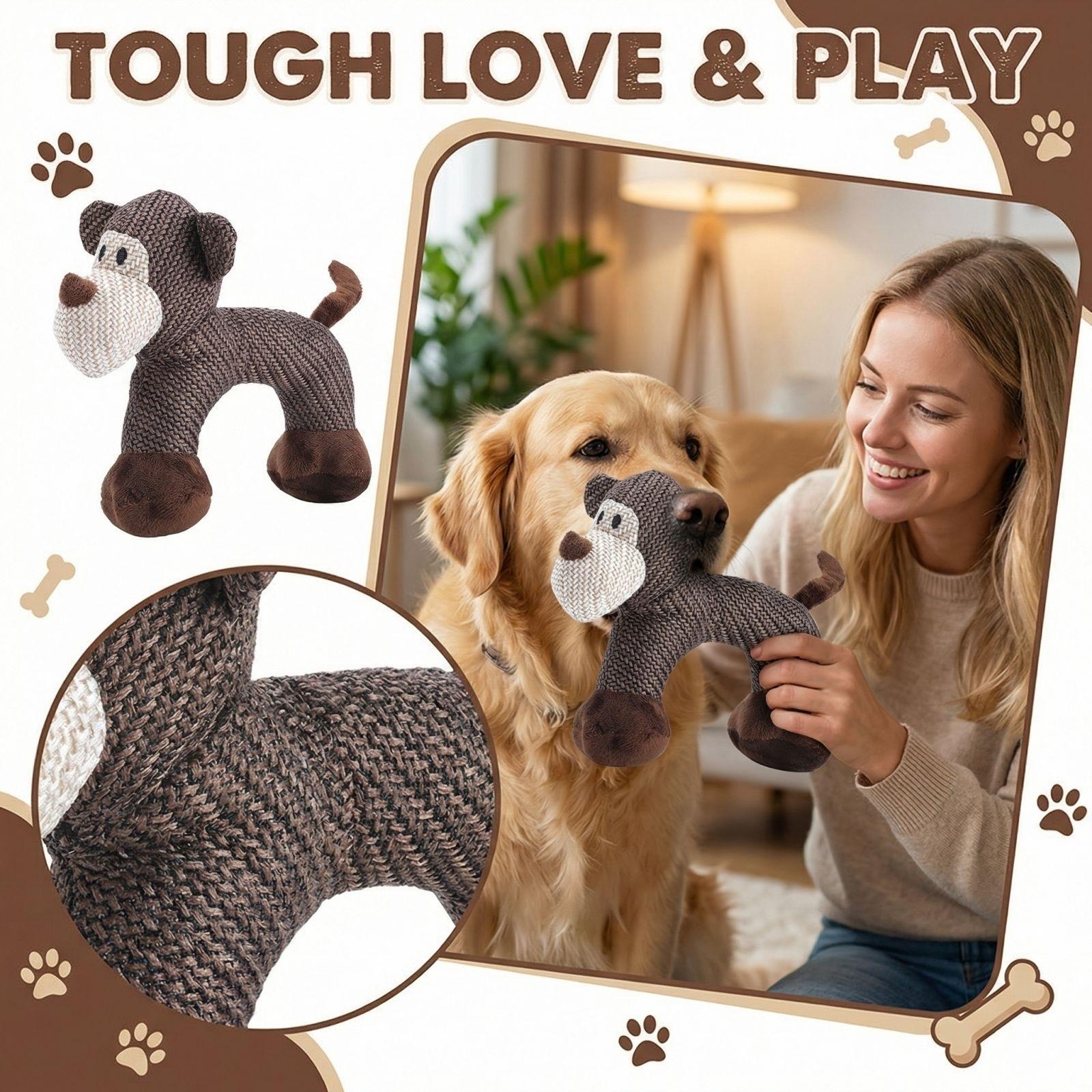 

Squeaky Dog Chew Animals, Strudy Linen Fabric, Boredom And Anxiety In Dogs One Size