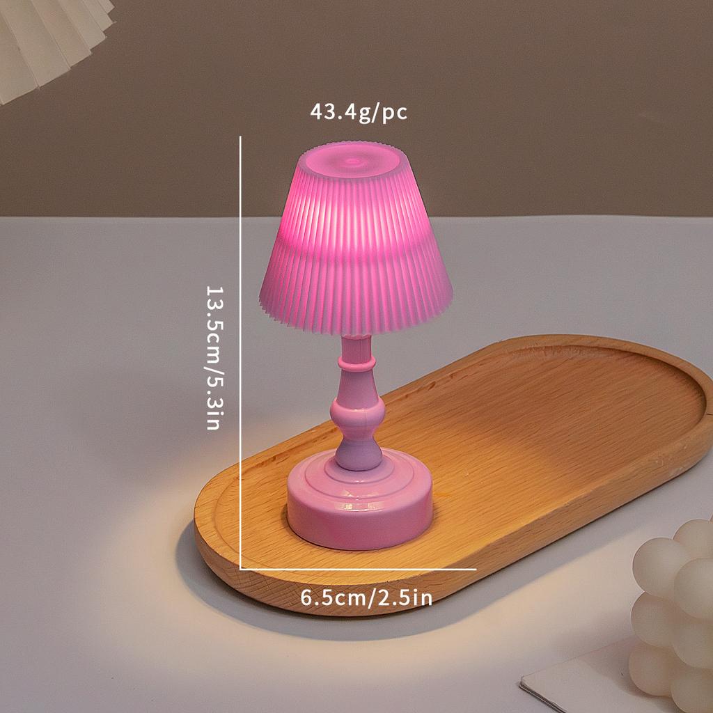 Ins Retro Nightstand Lamp for Bedroom Dorm Desktop Decor Creative Sleep Light Gift for Women Birthday Present