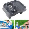 Hot Tub Table Tray,Adjustable Hot Tub Side Table,Nonslip Drink Caddy with 2 Cup Holders and Drain Holes Hot Tub Side Table for Swimming Pools SPA
