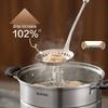 Supor Shine Series 304 Stainless Steel Slotted Spoon