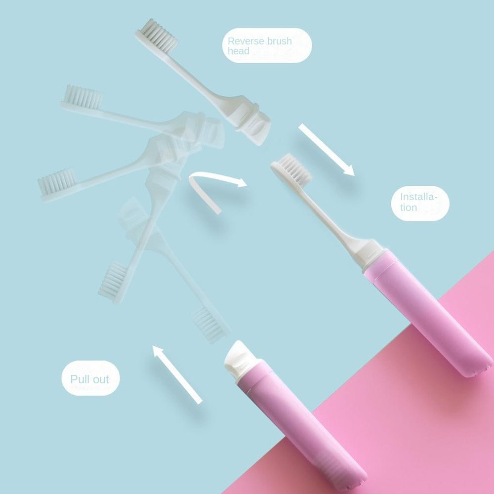 5pcs Lightweight Soft Bristle Toothbrush Oral Cleaning Travel Camping Hiking Outdoor Supplies