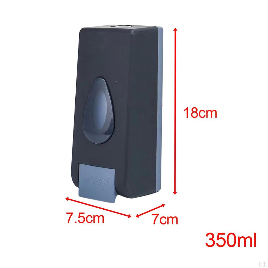 Manual Liquid Soap Dispenser Wall Mounted Container Hand for Kitchen Bathroom Household Hotel