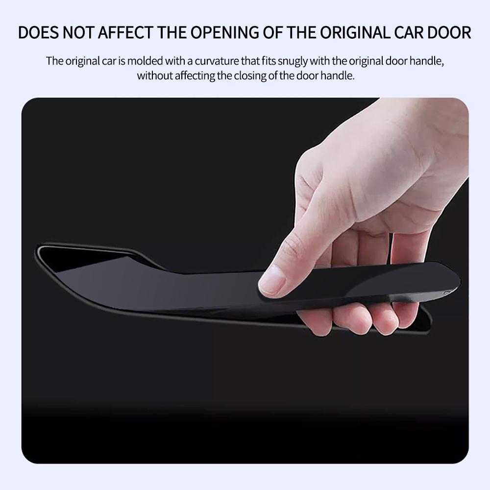 Car Door Handle Wrap Cover Decorative Stickers 4Pcs/Set Anti-scratch For Tesla Model 3 Y 2025 ABS Protector Sticker