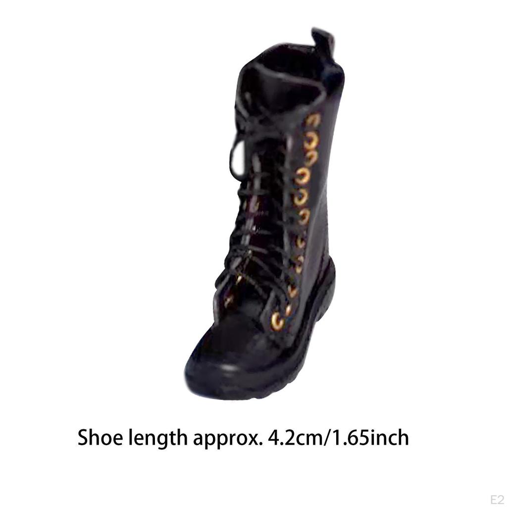 1/6 Woman's Fashion Boot Female Doll Cowgirl Round Toe Dress up Toy Casual Shoes for 12'' inch