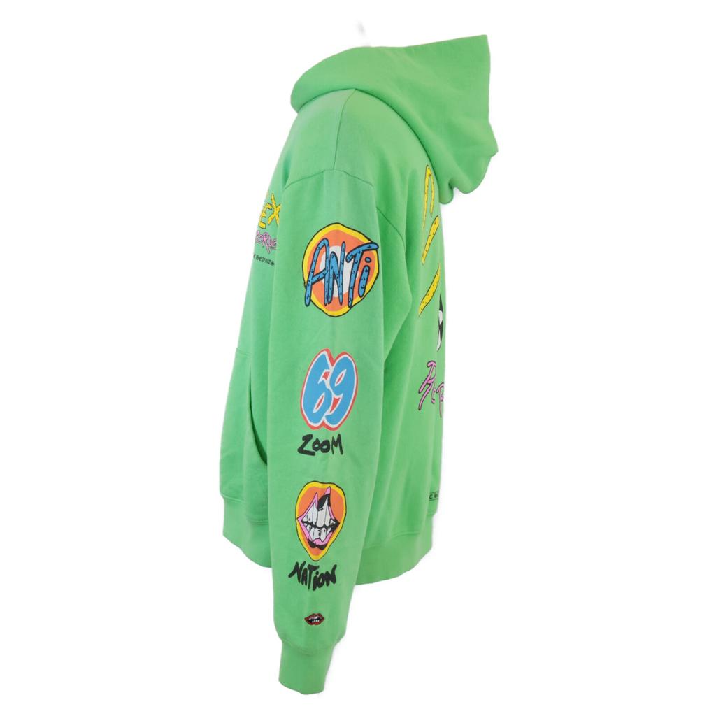 CHROME HEARTS Matty Boy Sex Records Hoodie Pullover Hoodie Tops L greenUsed