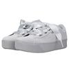 PUMA Vikky Platform Ribbon Grey / White Women's (Unisex) Skate Shoes 366418 02