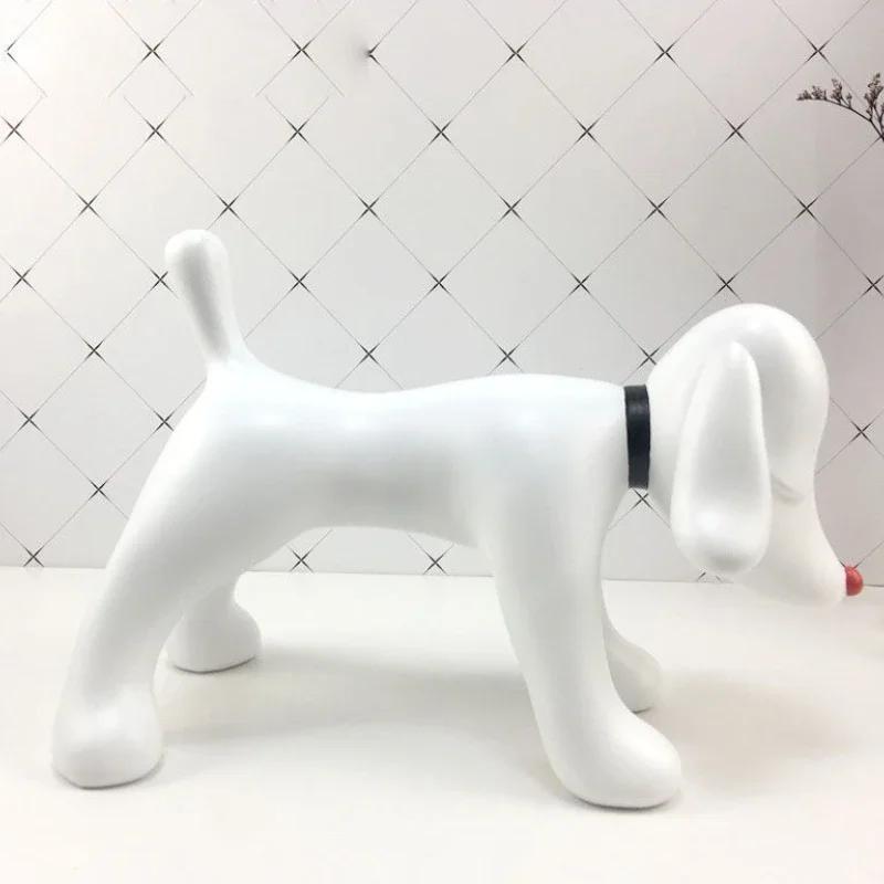 For Creative Dog Figurines Art Modern Nordic Miniatures Sculpture Aesthetic Elegant Sculptures Lonesome Dog Figurine Table Decor