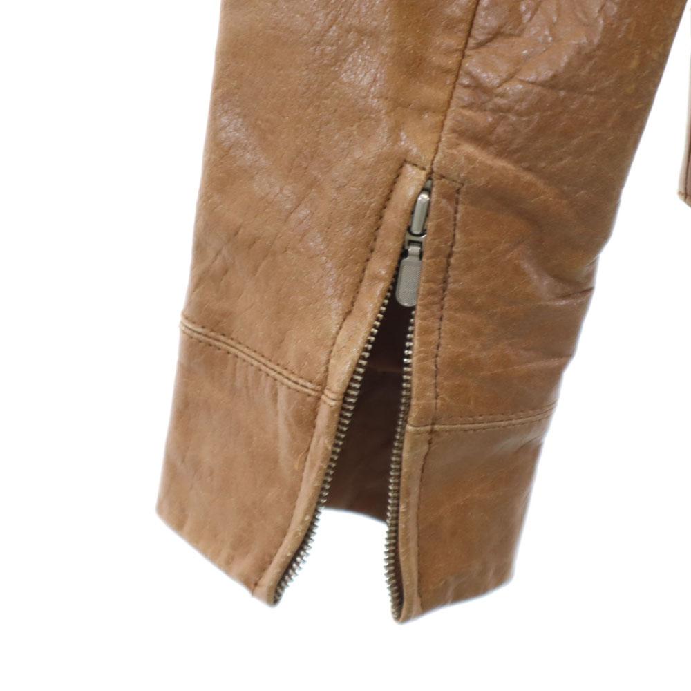 NAF NAF Buffalo leather jacket M Brown Women Used
