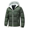 Men's Trendy Casual Hooded Cotton Jacket - Thick, Warm, and Loose Fit