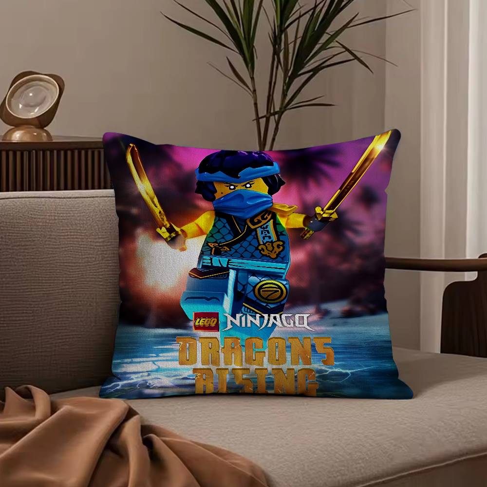 

N-ніндзя go крутий l-Lego-с Наволочка Наволочка проти пилових кліщів Прихована блискавка шовковистий короткий плюш Чохол на подушку для дивана 30cmx30cm