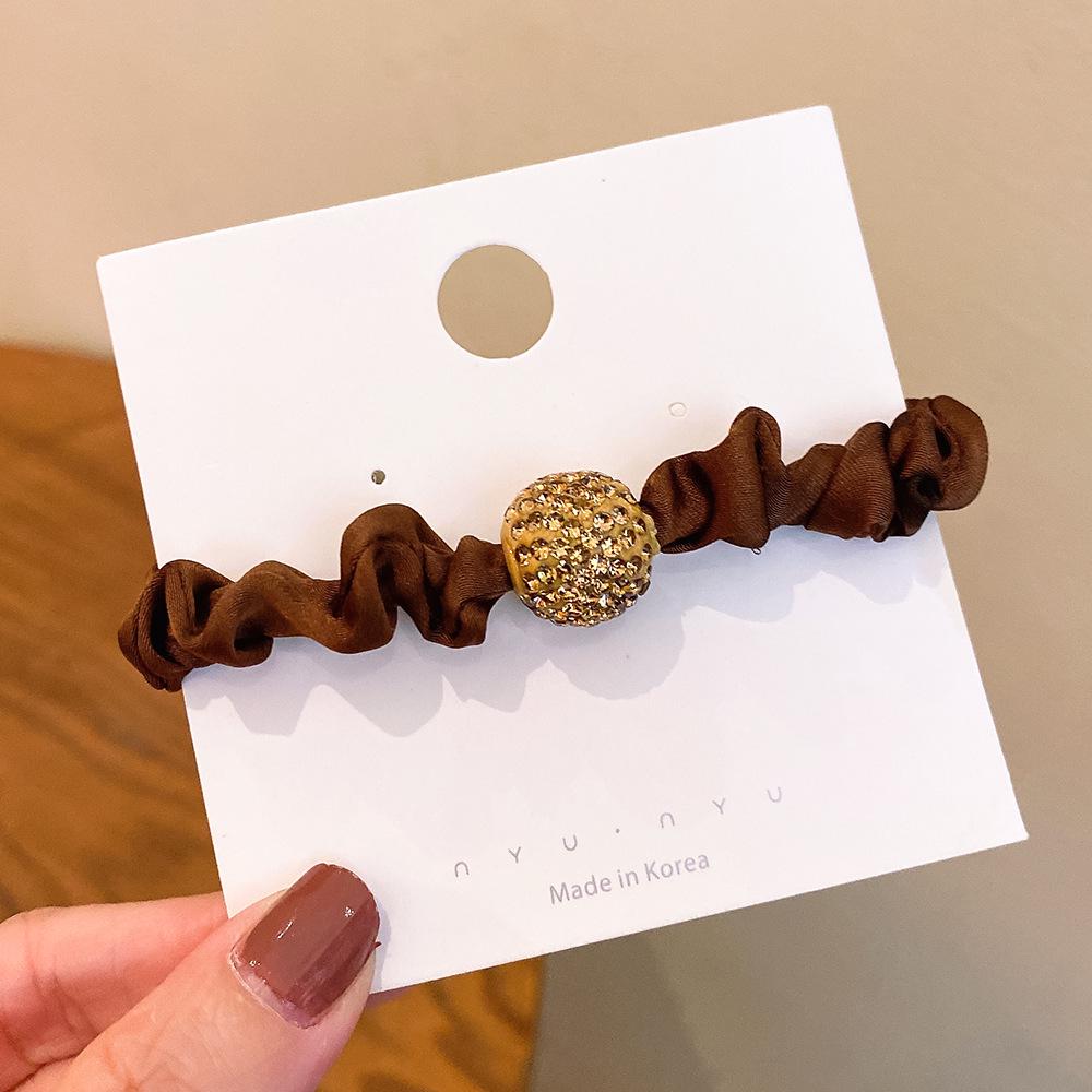 Leopardenmuster Strass-Haargummis: Luxuriöse Haargummis für Damen