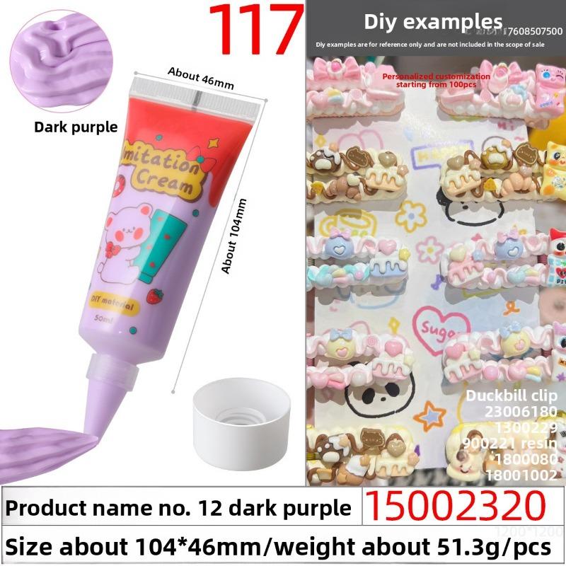 

50 г Экологичный и Легко выдавливаемый Имитированный Клей-крем, Клей-крем ручной работы, Масляный клей