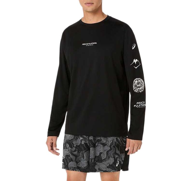 Asics Fujitrail Round Neck Quick-Dry Long Sleeve Comfortable T-Shirt Men tops 2011D525-001 L