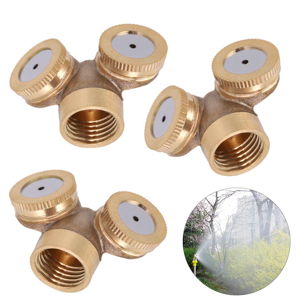 4PCS Copper Irrigation Sprinkler Gold Misting Nozzle Durable Irrigation Sprayer  Garden Irrigation