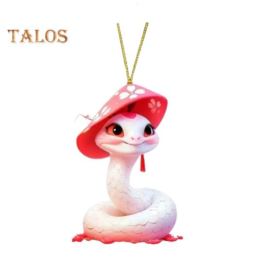 Vánoční přívěsek Ornament Kreslený styl závěsný doplněk Vánoční stromek, odolný proti vyblednutí, se šňůrkou Univerzální dekorace