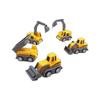Kids' Inertial Pull-Back Construction Vehicle Set - Educational Toy Cars for Kindergarten