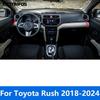 For Toyota Rush 2018-  2024 Carbon Fiber Side Front Air Conditioner Vent Outlet Cover Trim Sticker Interior Accessories