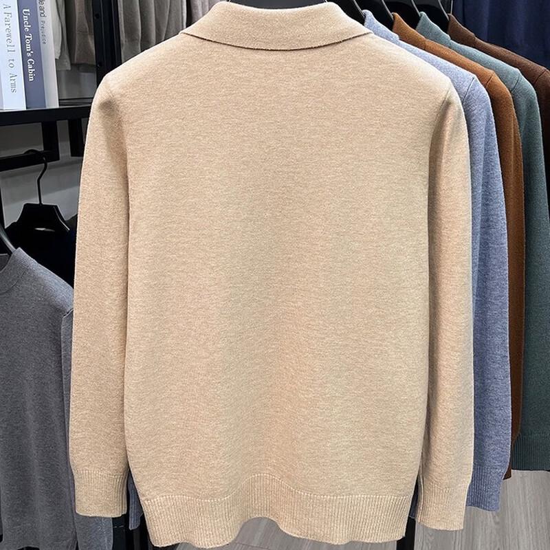 Hengyuanxiang Men's Knitted Polo Sweater