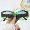 Cat's Eye Contrast Sunglasses Female Diamond-shaped Large Box Polygon Sunglasses Sunscreen Advanced Sunglasses