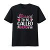 Blessed To Be Called Mamaw T Shirt Funny Mothers Day Grandma Vintage Washed Soft Versatile Streetwear Casual Homme Breathable