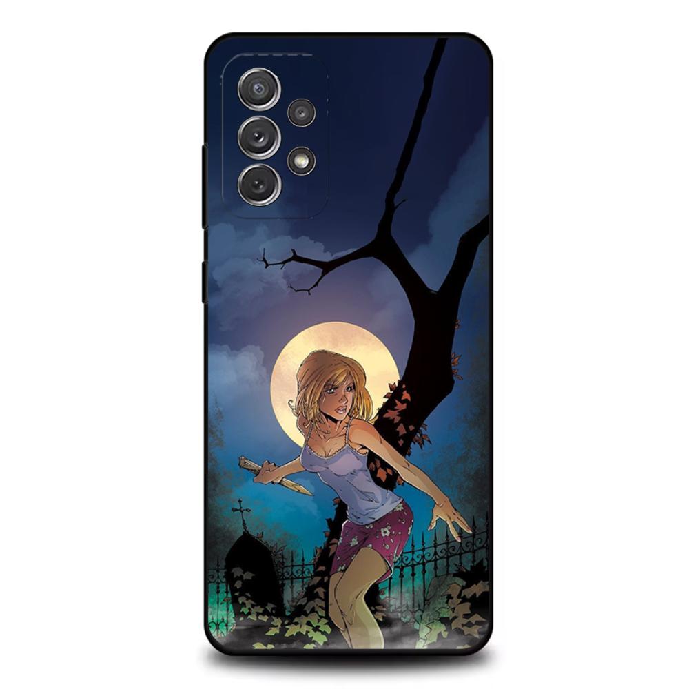 B-Buffy the Vampire Slayer Phone Case For Samsung S25,S24,S21,S22,S23,S30,Ultra,S20,Plus,Fe,Lite,Note,10,9,5G Black Cover