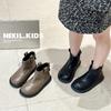 Little dark horse classmate autumn and winter children's short boots fashionable and simple girls boots girls princess boots