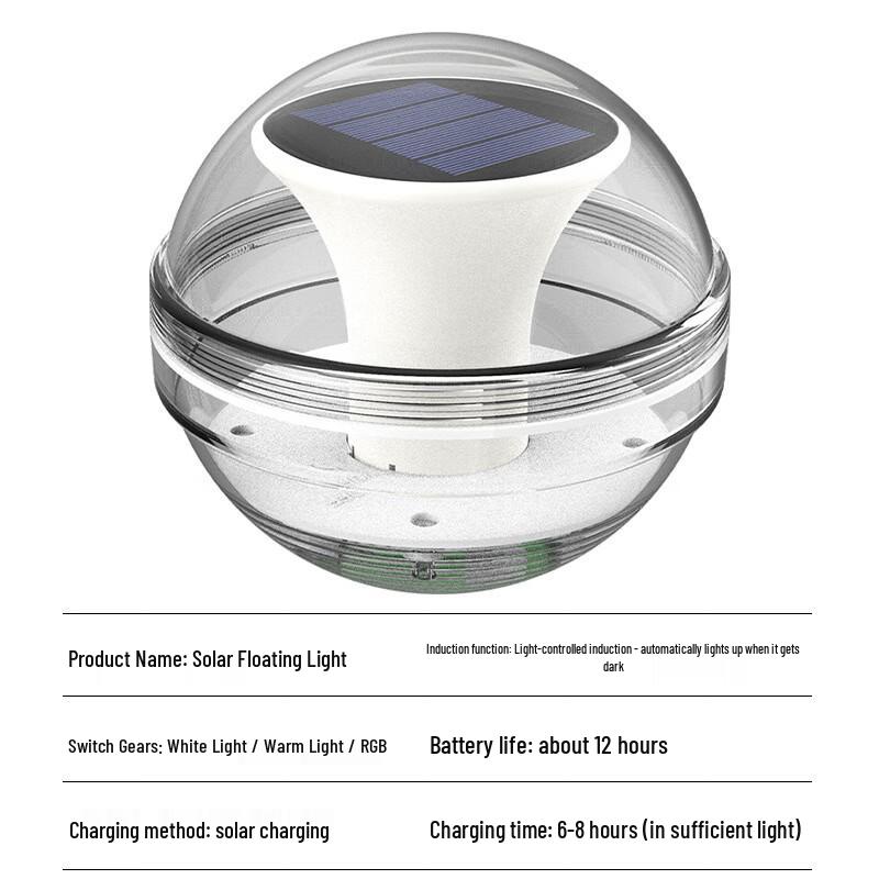 Солнечный плавающий светильник для пруда NuFeng