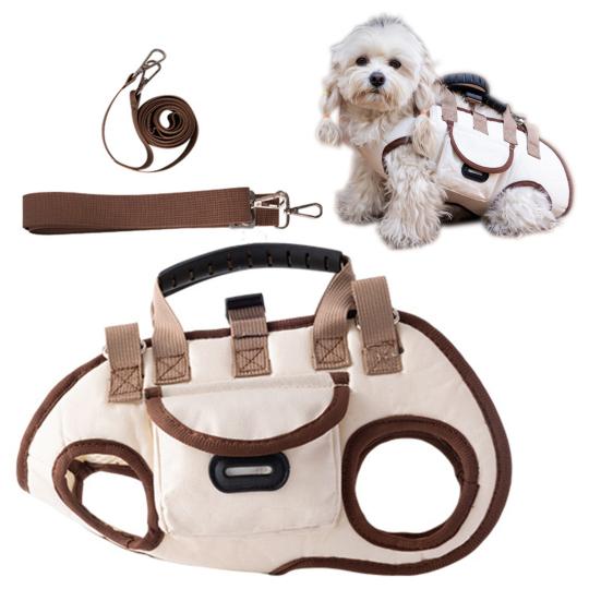 Pet Carrier Tote Bag Breathable Pet Carrier Sling Adjustable Full-Body Harness Crossbody with Pocket for Small Dogs