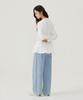 COVERNAT WOMAN Shirred Layered Jersey Dress Off White