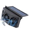Solar-Powered Car Ventilation Fan for Window Exhaust and Interior Cooling