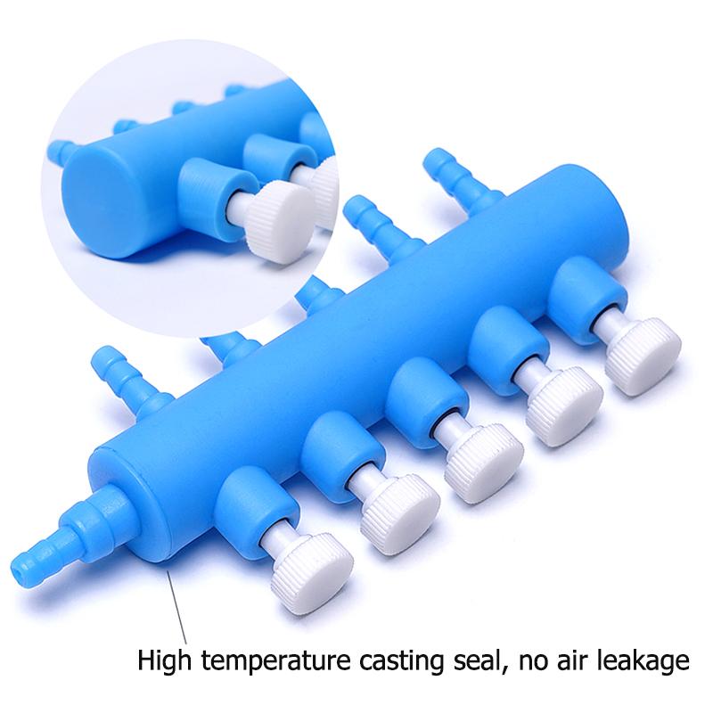2Pcs/Lot Aquarium Oxygen Pump Diverter Air Distribution Control Valve Air Pump Oxygenation Distributor Gas Drainage Connector