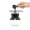 Cafetiere filtre - BODUM - Pour Over - 0,5 L - 4 tasses - Filtre permanent maille inox - Verre / Noir