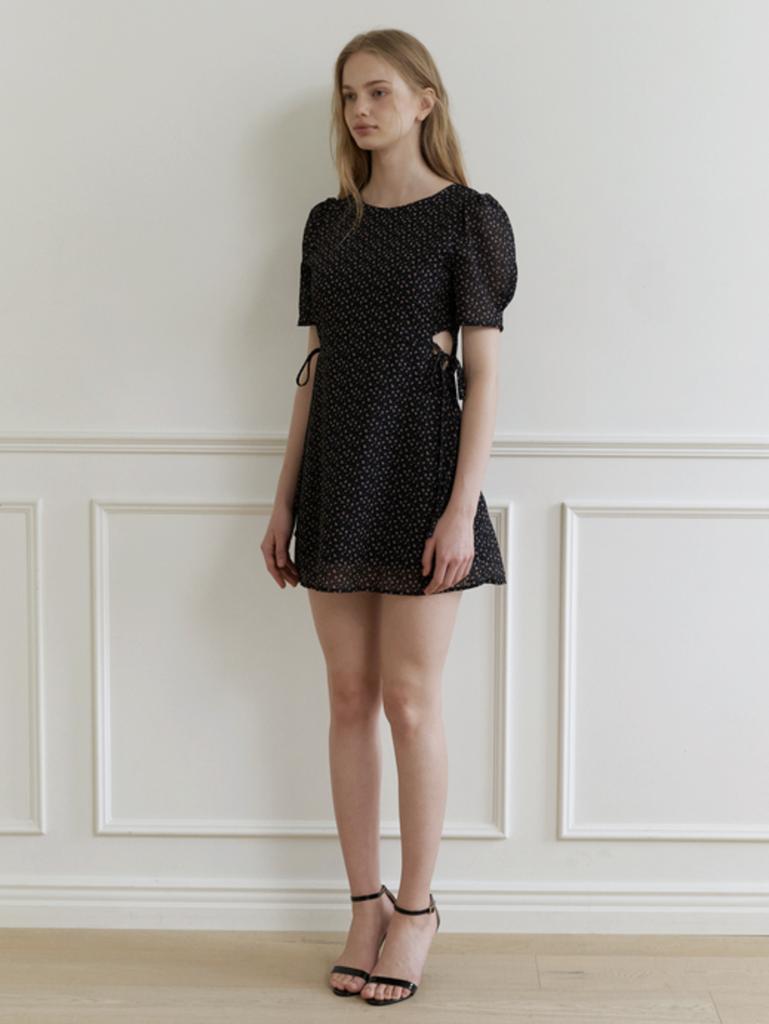 KINDABABY Breeze Ribbon Mini Dress - Black
