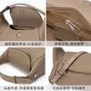 The first layer of cowhide niche design handbag toast pillow bag 2025 new simple leather women's bag shoulder crossbody