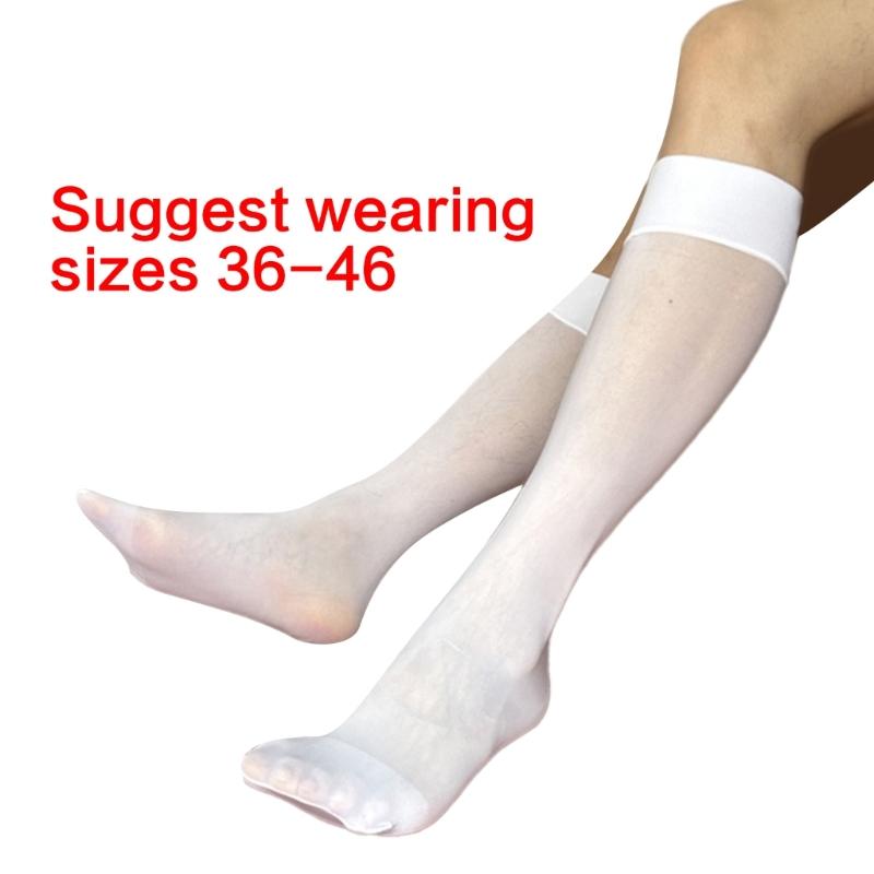 Mens Sheer Business Dress Socks Long Over the Calf Dress or Work Socks Nylon Dress Socks Knee Highs Dress Socks Gifts