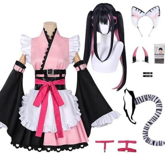 Milky Time wig included Super Kaguya Hime Noi Komazawa cosplay Black Onyx Gyaru style maid