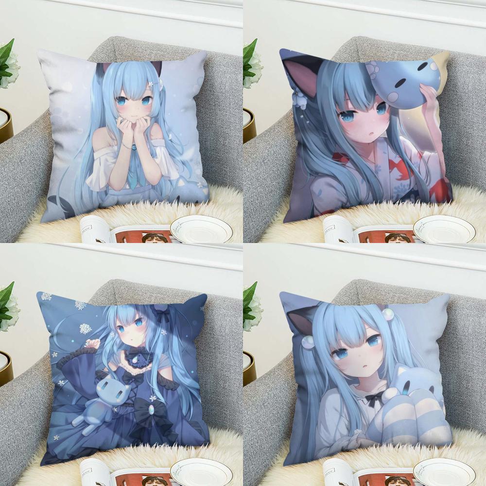 Nekoha Shizuku Pillow Case For Car Sofa Decorative Home Doublesided Print Plush Square Throw Pillow Cushion Cover