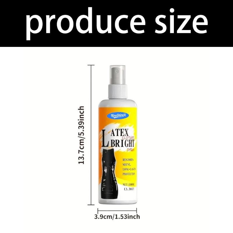 100ml Hochglanz-Sprays mit Handtuch Kratzschutz Schnelltrocknend Nicht reizend für Latexkleidung