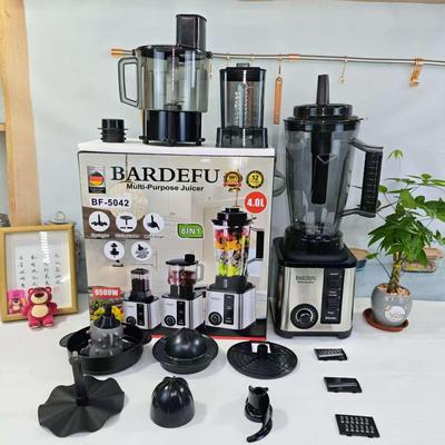 8-in-1 High-Power Blender: Stainless Steel Juicer, Mixer, Meat Grinder, Ice Crusher (4L)
