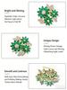 Elegant Green Crystal Flower Brooch for Women Rhinestone Lapel Pin  Party Wedding Banquet Fashion Jewelry