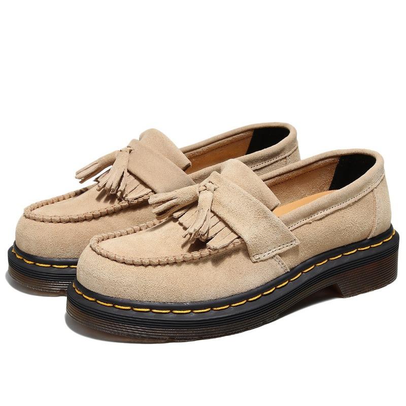Velvet tassel women's leather low-top small leather shoes women's fashion student round head casual shoes
