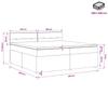 Box Spring Bed with Mattress Cream 200 x 200 cm Fabric