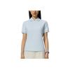 Saucony Casual Sports Loose Comfortable Breathable Polo Shirt Women tops Ice-Smoke-Green SA1250SP63T-GE200