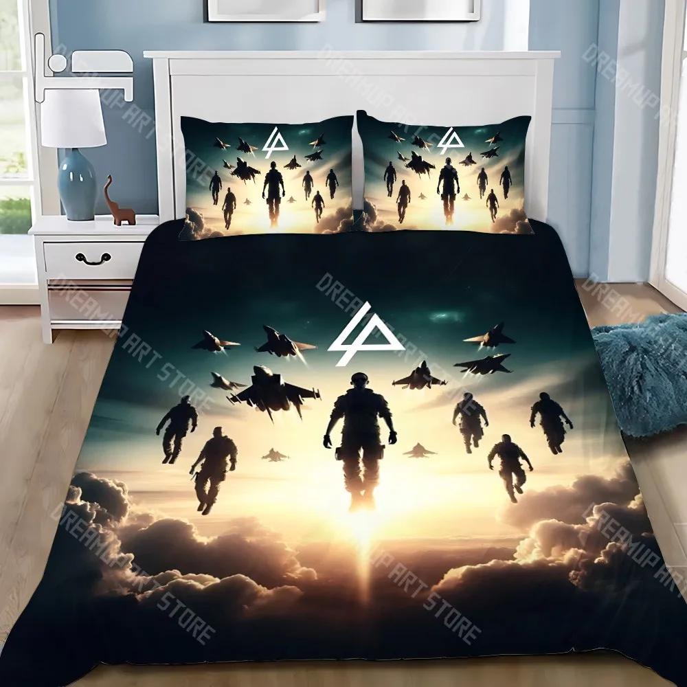 Duvet Cover Pillowcase Bedding Set Famous Rock Band Linkin P-Park Adult Boy Girl Bedroom Decoration Children Gift Single Do