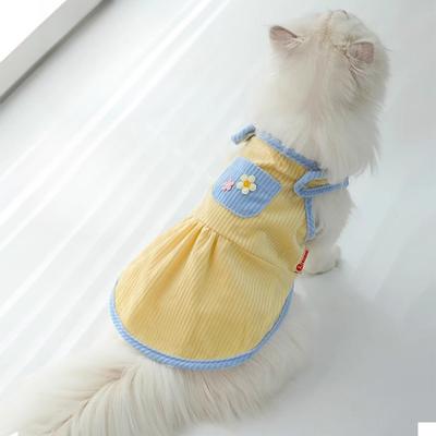 Ropa para Gatos Mascota Gato Falda de Verano Cachorro Teddy Oso Amargoso Perro Chaleco Fino