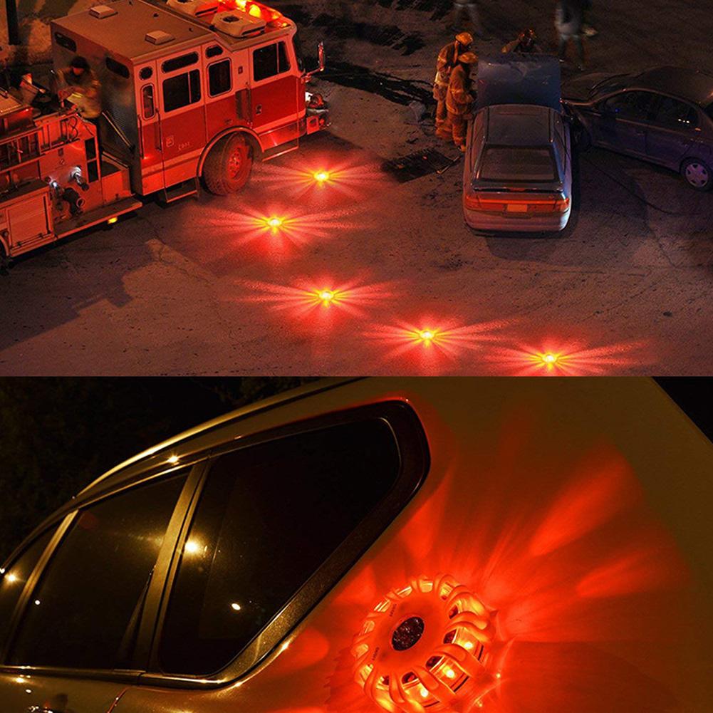 12LED Blue 3LED White Flashing Warning Night Light Roadside Emergency Safety Flare Light