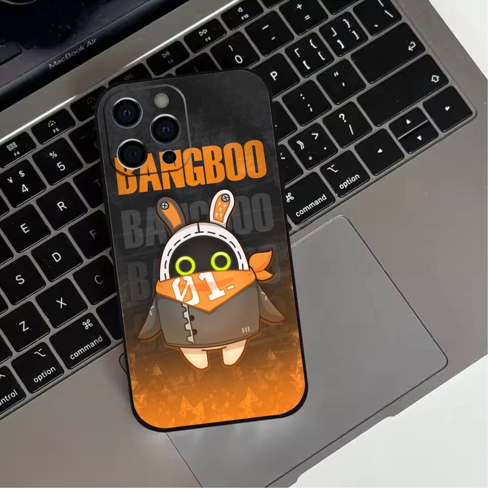 Zenless Z-Zone Zero Bangboo Phone Case For iPhone 17,16,15,14,13,12,11 Plus,Pro Max,XS,Soft Silicone Black Cover