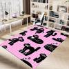 1PC cat pattern Non-Slip Floor Carpet Compatible for Office&Living Room&Dining room - Flat-Weave Machine- Soft & Pattern-E306