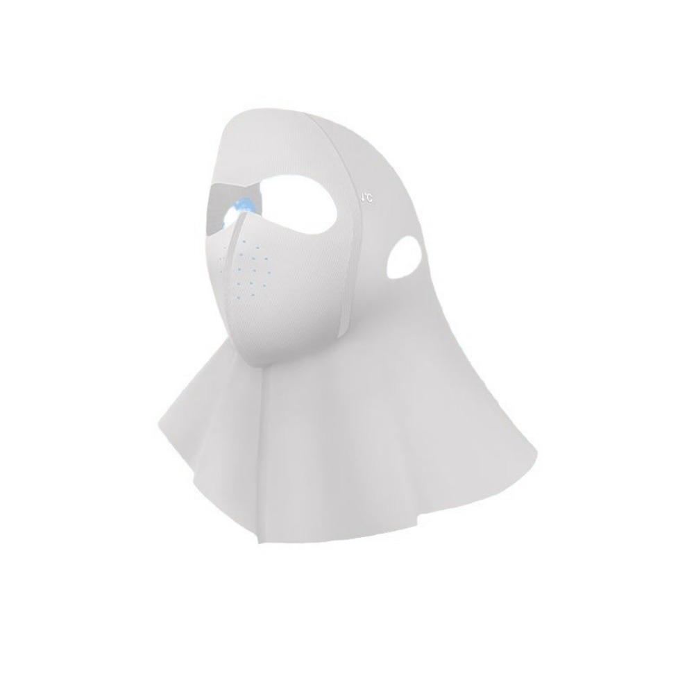 Ice Silk Sun Mask Reusable Washable UV Protection Face Shield for Motorcycle Riding & Outdoor Sports светло-серый
